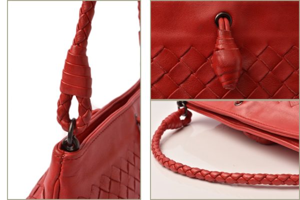 bv 18 046 3 Bottega Veneta Nappa Rouge Accessory Pouch Handbag