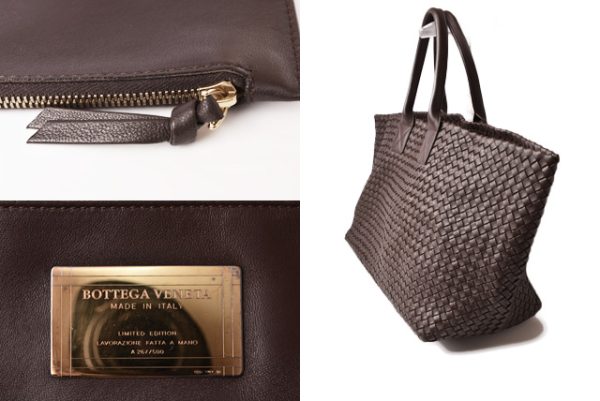 bv 19 051 4 Bottega Veneta Hippo GM Tote Bag Dark Brown