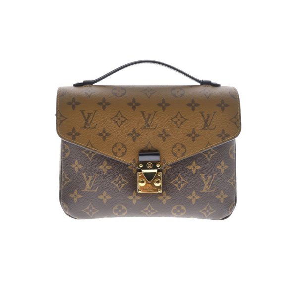 c20 6060 1 Louis Vuitton Pochette Metis Handbag Brown Beige