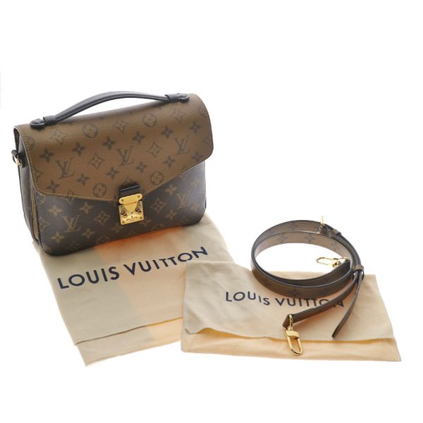 c20 6060 13 Louis Vuitton Pochette Metis Handbag Brown Beige