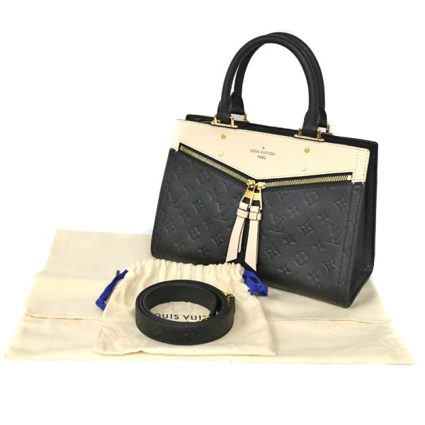 c21 2186 8 Louis Vuitton Three PM Handbag 2way Black White