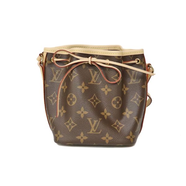 c22 6860 2 Louis Vuitton Nano Noe Shoulder Bag Leather Brown