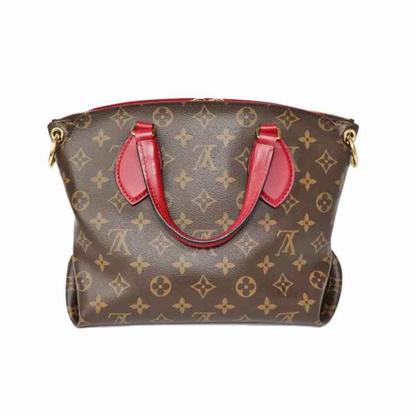 c22 904 2 Louis Vuitton Flower Tote PM Shoulder Brown Red