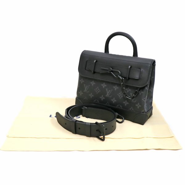 c24 2022 13 Louis Vuitton Steamer PM Monogram Eclipse Black