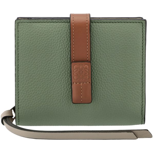 c660z41x0100516465 1 Loewe Bifold Compact Zip Wallet Green