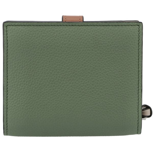 c660z41x0100516465 2 Loewe Bifold Compact Zip Wallet Green