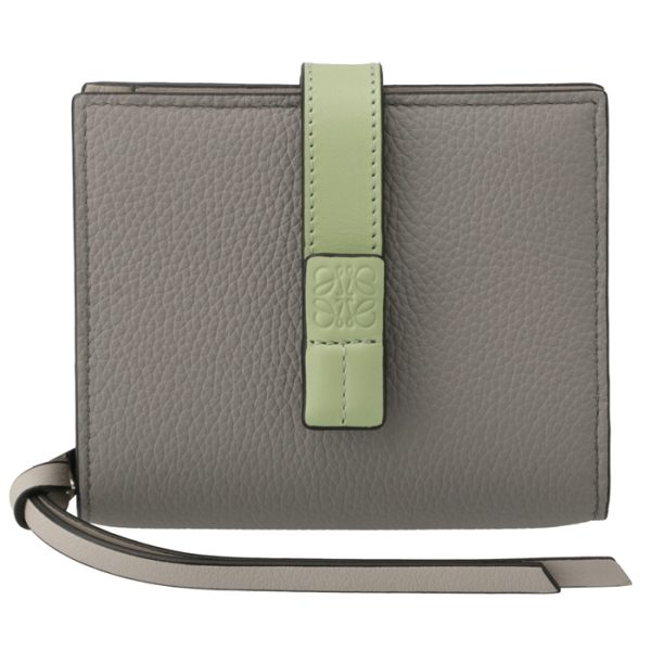 c660z41x010051 1 Loewe Bifold Compact Zip Wallet Grey