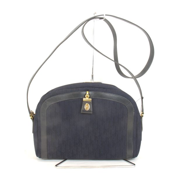 cdba7033 1 Christian Dior Shoulder Bag Canvas Navy