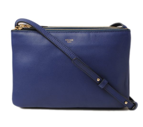 ce 17 015 1 Celine Clutch Bag Trio Bag 2way Blue