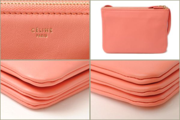 ce 17 016 3 Celine Trio Bag T 2way Coral Pink