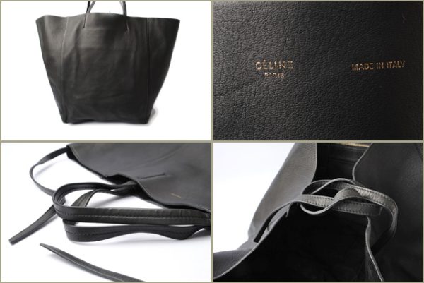 ce 17 027 3 Celine Tote Bag Shoulder Bag Cabas Phantom Black