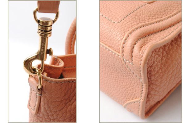 ce 17 029 4 Celine Handbag Shoulder Bag Nano Shopper Luggage Coral Pink