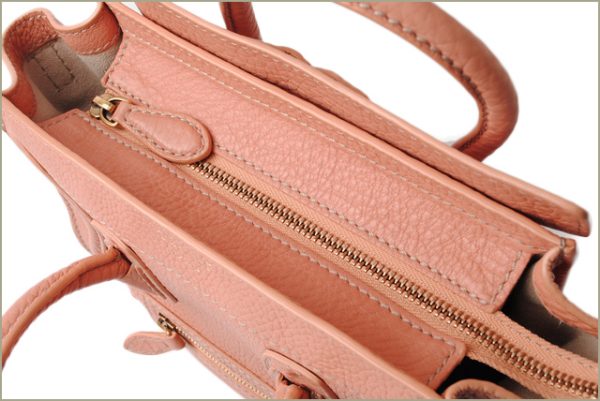 ce 17 029 7 Celine Handbag Shoulder Bag Nano Shopper Luggage Coral Pink