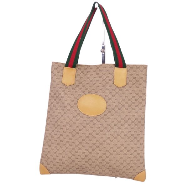 cf03mb rm05f09123 1 Gucci Gg Logo Canvas Handbag Brown