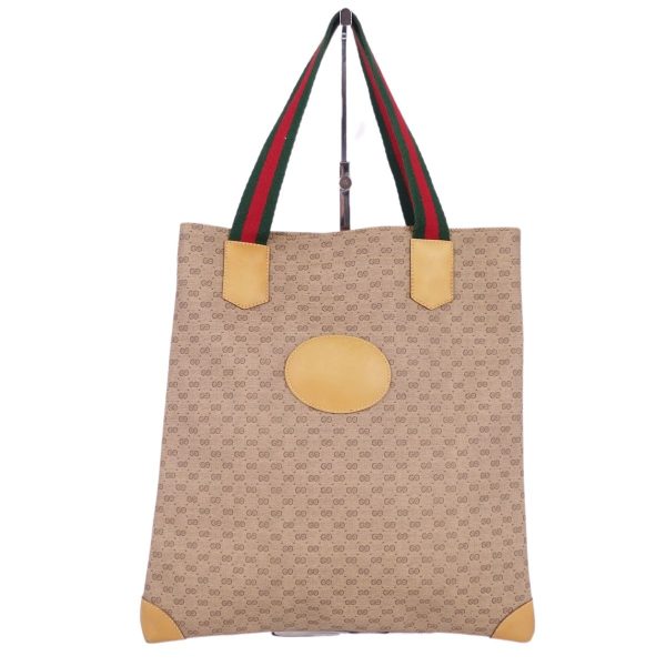 cf03mb rm05f09123 4 Gucci Gg Logo Canvas Handbag Brown