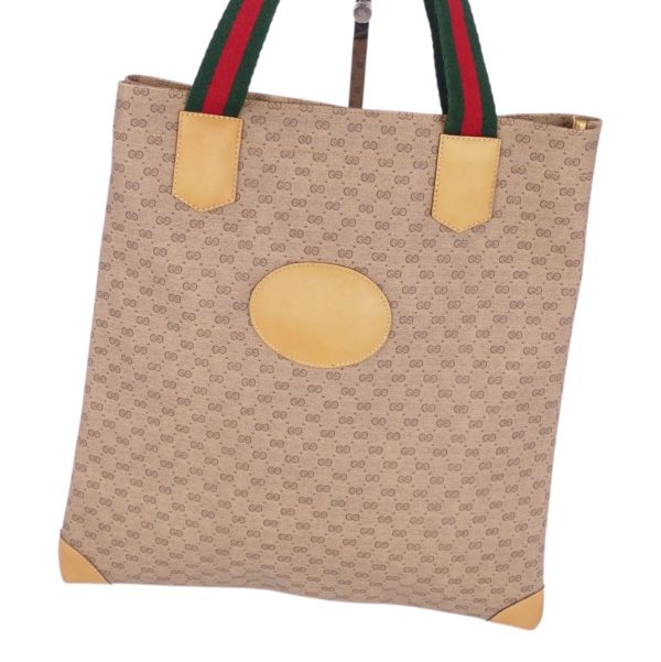 cf03mb rm05f09123 5 Gucci Gg Logo Canvas Handbag Brown