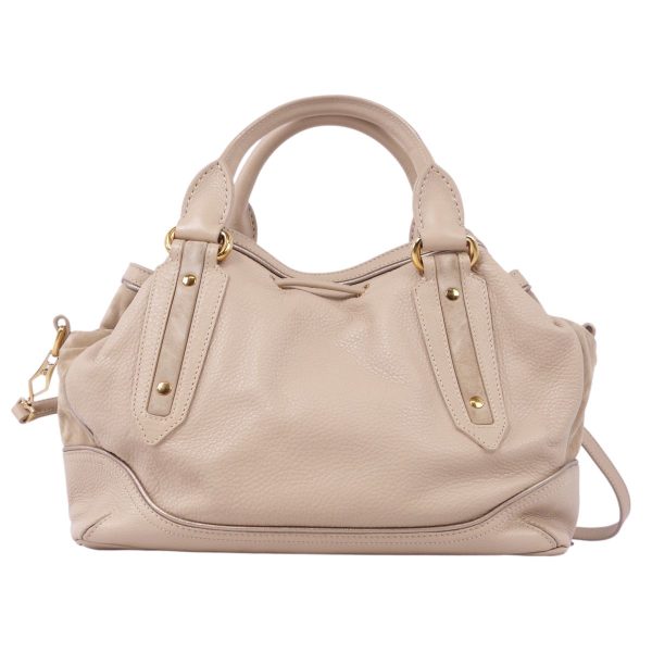 cf04os rm05f09722 3 Burberry Handbag Leather Shoulder Bag Beige