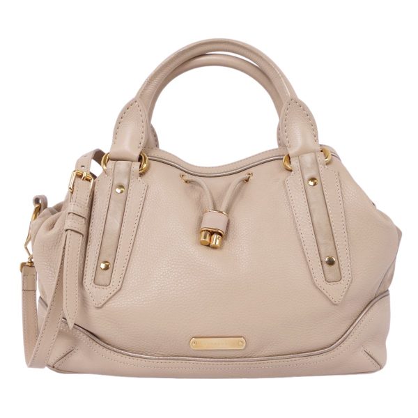 cf04os rm05f09722 4 Burberry Handbag Leather Shoulder Bag Beige