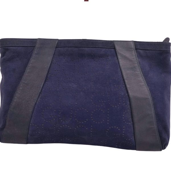 cg10dn rm12e26057 2 Gucci Punching Suede Leather Clutch Bag Navy