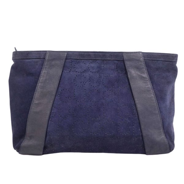 cg10dn rm12e26057 4 Gucci Punching Suede Leather Clutch Bag Navy