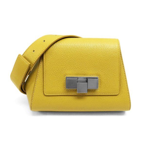 compass1659493010 Bottega Veneta Goat Leather Belt Bag Mustard Yellow