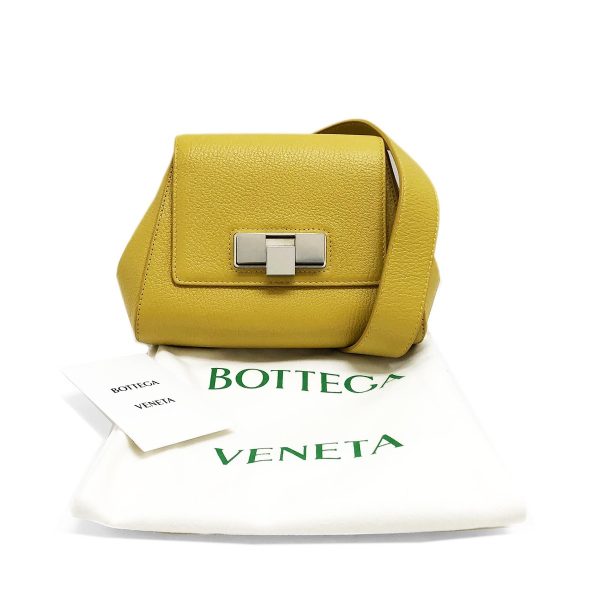 compass1659493115 Bottega Veneta Goat Leather Belt Bag Mustard Yellow