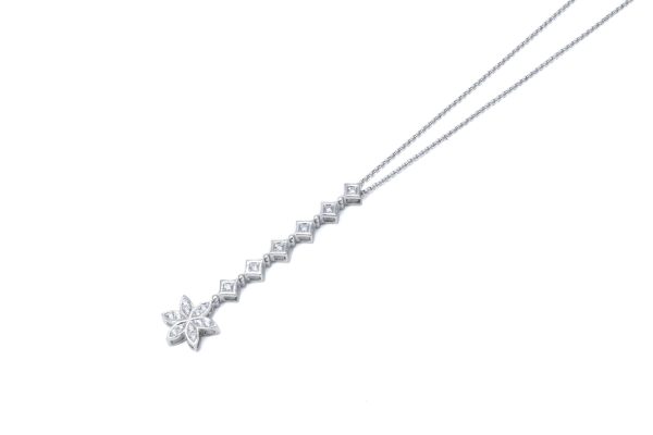 compass1676432755 Tasaki Diamond 2 Way Design Pendant Necklace White Gold