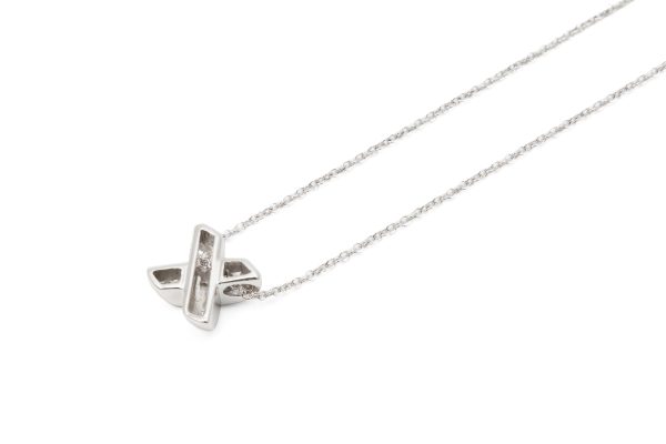 compass1682149239 Tiffany Co Signature Diamond Accessory Pendant White Gold