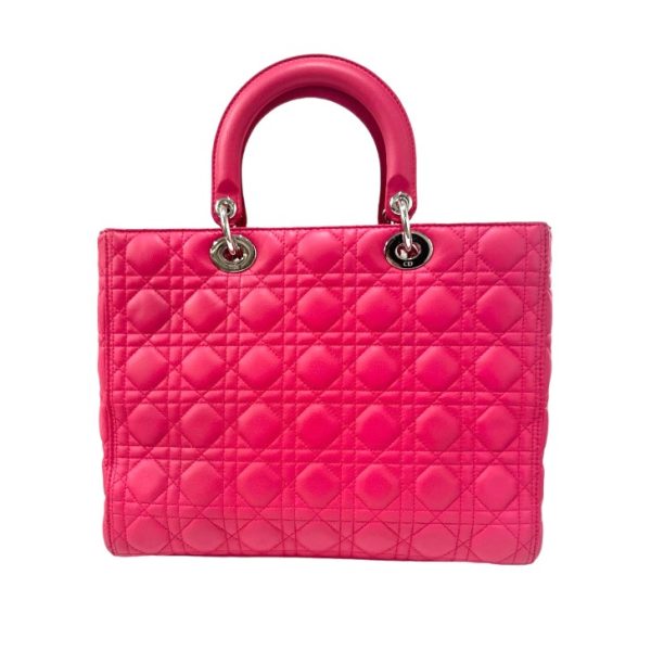 compass1695021454 Christian Dior Lady Dior Large Cannage Lambskin Handbag Pink