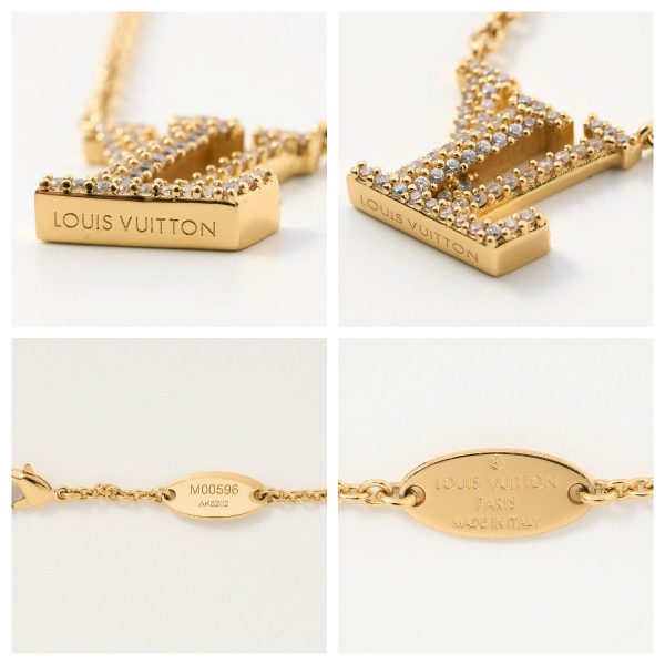 compass1711349384 Louis Vuitton LV Iconic GP Necklace Monogram Flower Gold