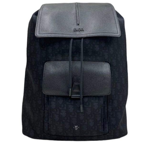 compass1718873013 Dior Backpack Oblique Motion Hardware Nylon 2019 Black