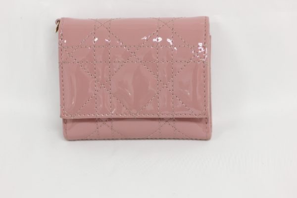 compass1719050130 Dior Cannage Lady All Lotus Wallet Pink