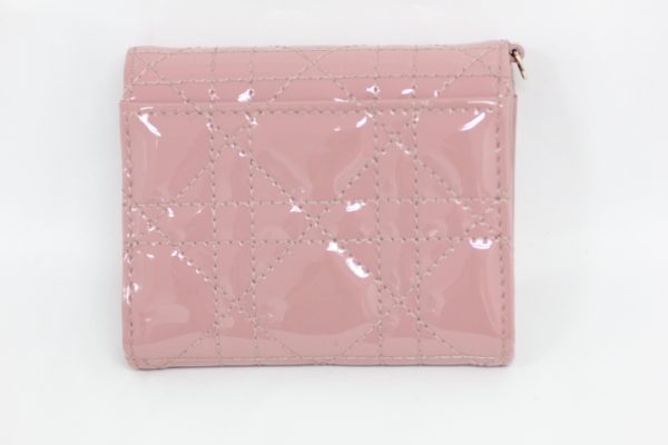 compass1719050168 Dior Cannage Lady All Lotus Wallet Pink