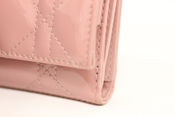 compass1719051422 Dior Cannage Lady All Lotus Wallet Pink