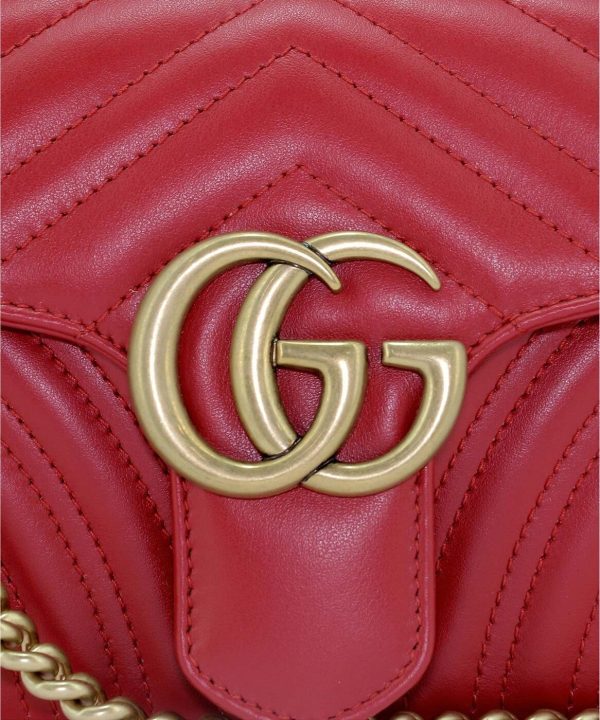 de9c84bf76e9ea3 ba 5 Gucci Leather Shoulder Bag Red