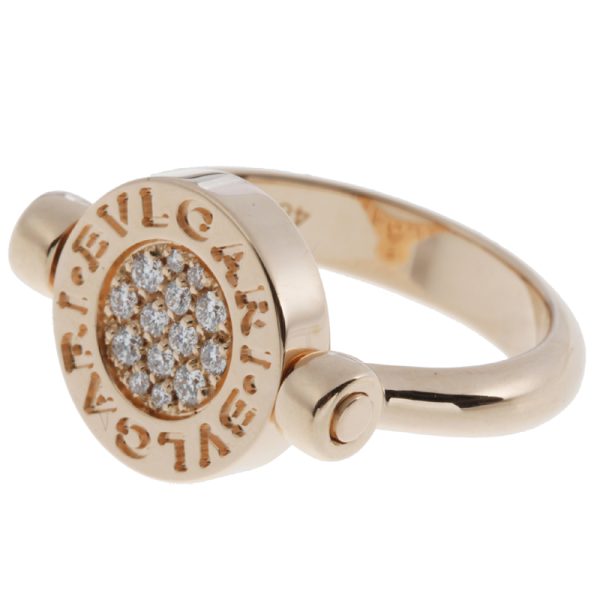 dh63520 2 Bvlgari Ring Pink Gold White Diamond