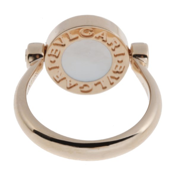 dh63520 4 Bvlgari Ring Pink Gold White Diamond