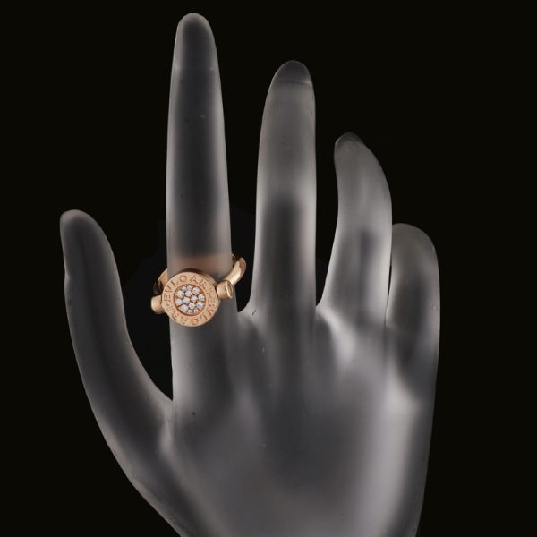 dh63520 8 Bvlgari Ring Pink Gold White Diamond