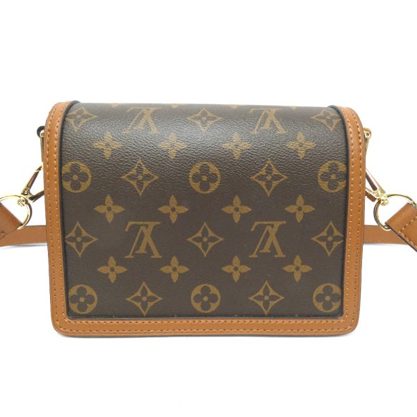 dz791121 d2 Louis Vuitton Dauphine Mini Shoulder Bag Brown