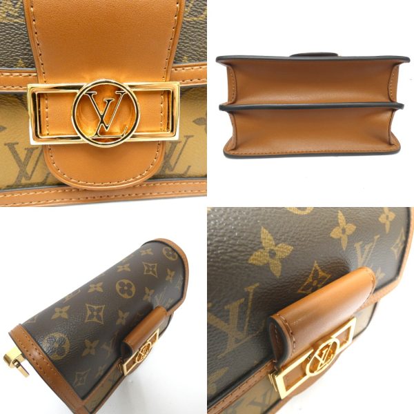 dz791121 d6 Louis Vuitton Dauphine Mini Shoulder Bag Brown