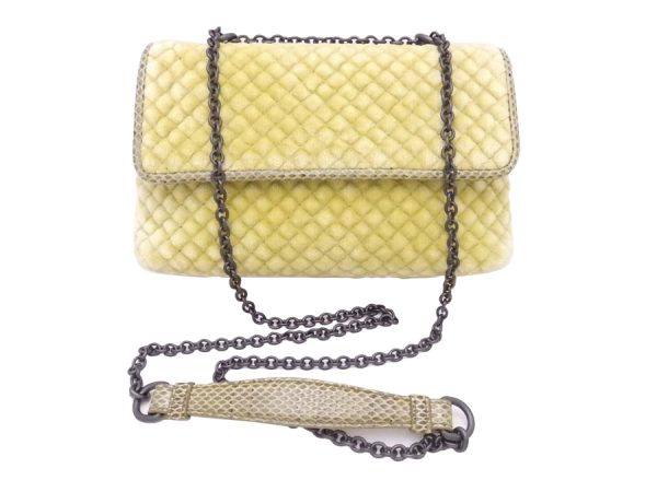 e52953f Bottega Veneta Shoulder Bag Leather Yellow