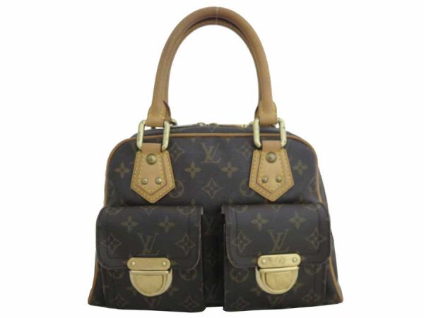 e52991a Louis Vuitton Monogram Manhattan PM Handbag Brown