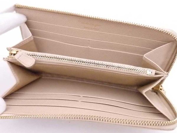 e53170a 2 Salvatore Ferragamo L shaped Zipper Long Wallet Leather Light Beige Gold