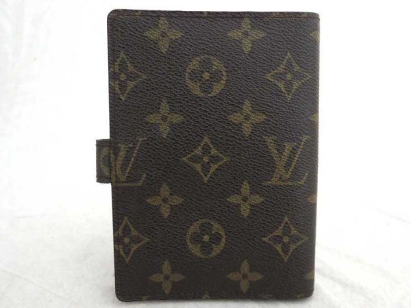 e53419a 1 Louis Vuitton Monogram Agenda PM Notebook Cover Brown