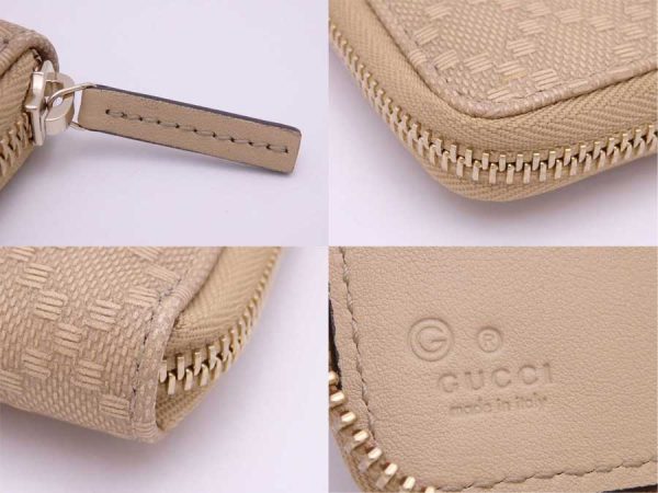 e53675 4 Gucci Diamante PVC Long Wallet Beige