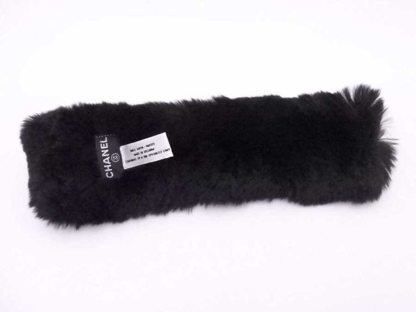 e54089f 3 Chanel Rabbit Fur Bracelet Black