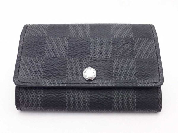 e54673f Louis Vuitton Damier Graphite Multicle 6 Key Case Dark Gray