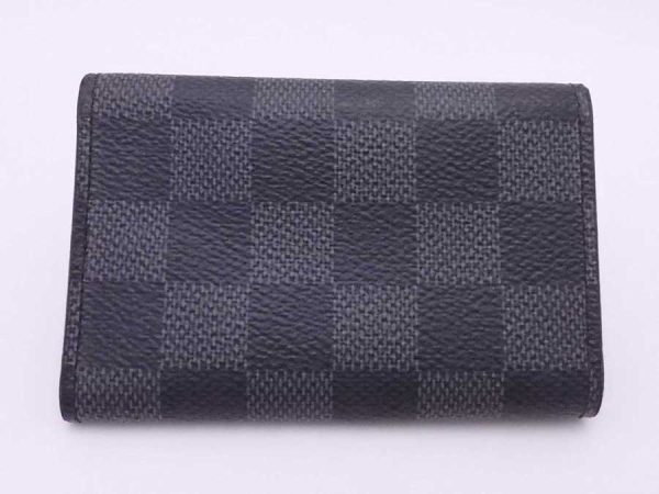 e54673f 1 Louis Vuitton Damier Graphite Multicle 6 Key Case Dark Gray