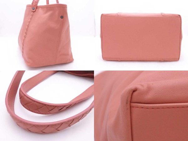 e54949a 3 c Bottega Veneta Shoulder Bag Tote Intrecciato Leather Pink