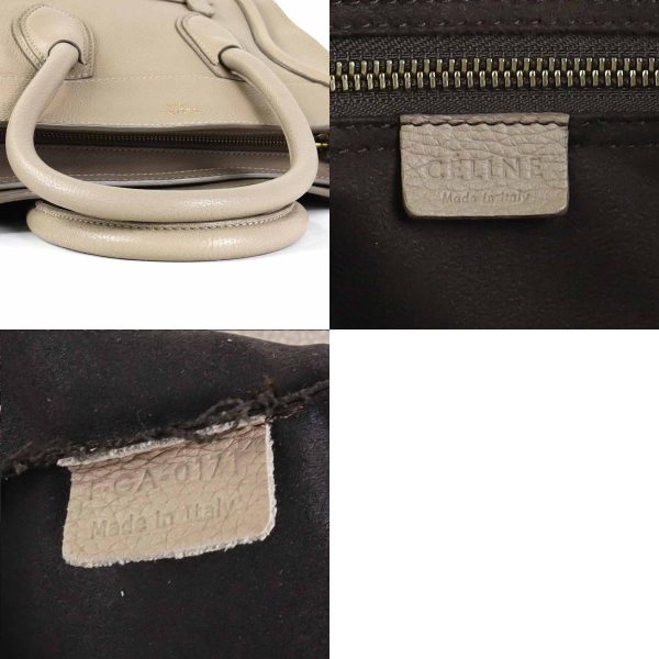 e55172g 10 c Celine Leather Handbag Greige